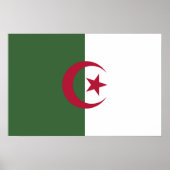 Flagge von Algerien Poster (Vorne)
