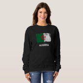 Flagge von Algerien   Sweatshirt (Vorne ganz)