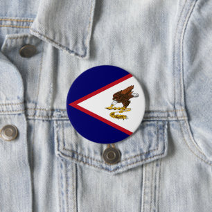 Flagge von Amerikanisch-Samoa Button