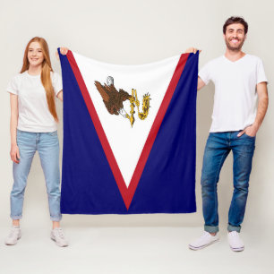 Flagge von Amerikanisch-Samoa Fleecedecke