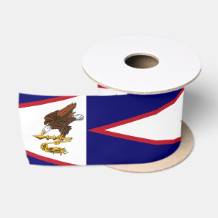 Flagge von Amerikanisch-Samoa Satinband