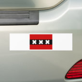 Flagge von Amsterdam Autoaufkleber (Auf Auto)