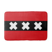 Flagge von Amsterdam Badematte (Vorderseite)