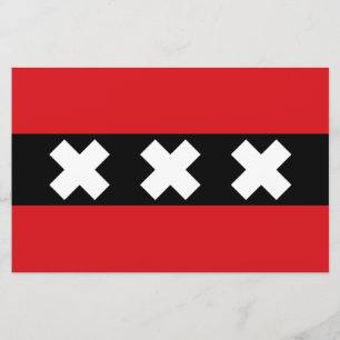 Flagge von Amsterdam Briefpapier
