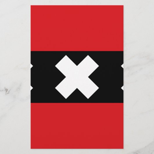 Flagge von Amsterdam Briefpapier (Vorderseite)