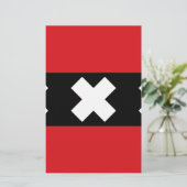 Flagge von Amsterdam Briefpapier (Stehend Vorderseite)
