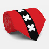 Flagge von Amsterdam, die Niederlande Krawatte (Gerollt)