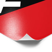 Flagge von Amsterdam Fotodruck (Ecke)