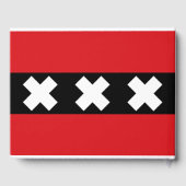 Flagge von Amsterdam Gästebuch (Rückseite)