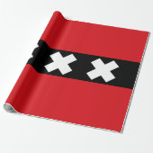 Flagge von Amsterdam Geschenkpapier (Ungerollt)