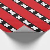 Flagge von Amsterdam Geschenkpapier (Ecke)