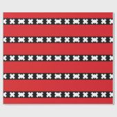 Flagge von Amsterdam Geschenkpapier (Flach)