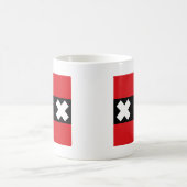 Flagge von Amsterdam Kaffeetasse (Mittel)