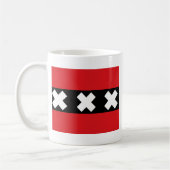 Flagge von Amsterdam Kaffeetasse (Links)