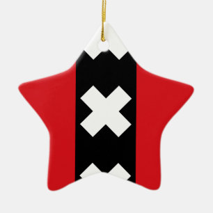 Flagge von Amsterdam Keramikornament