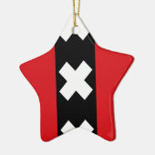 Flagge von Amsterdam Keramikornament (Links)