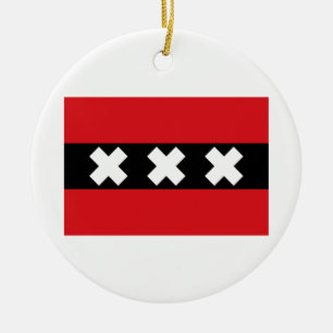 Flagge von Amsterdam Keramikornament