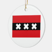 Flagge von Amsterdam Keramikornament (Links)