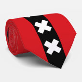Flagge von Amsterdam Krawatte (Gerollt)