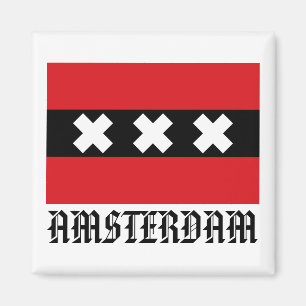 Flagge von Amsterdam Magnet