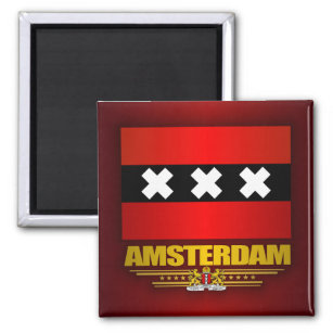 Flagge von Amsterdam Magnet
