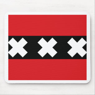 Flagge von Amsterdam Mousepad