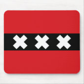 Flagge von Amsterdam Mousepad (Vorne)