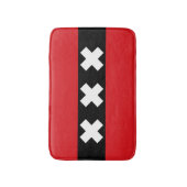 Flagge von Amsterdam, Niederlande Badematte (Vorderseite Vertikal)