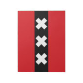 Flagge von Amsterdam Notizblock (Rotiert)