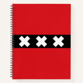 Flagge von Amsterdam Notizblock (Vorderseite)