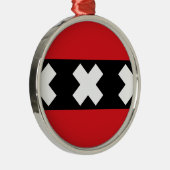 Flagge von Amsterdam Ornament Aus Metall (Rechts)