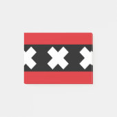 Flagge von Amsterdam Post-it Klebezettel (Vorderseite)