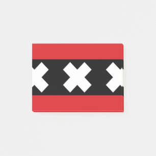 Flagge von Amsterdam Post-it Klebezettel