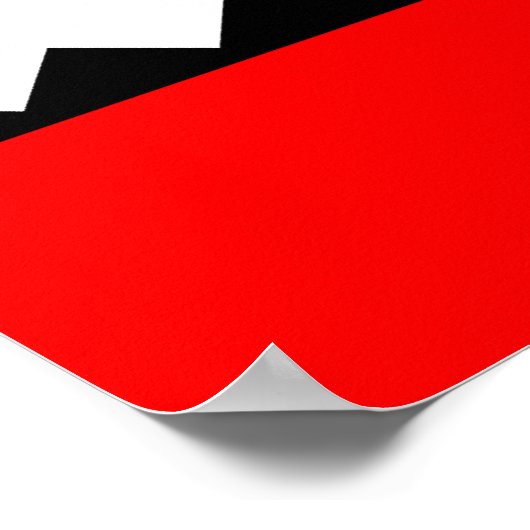 Flagge von Amsterdam Poster (Ecke)