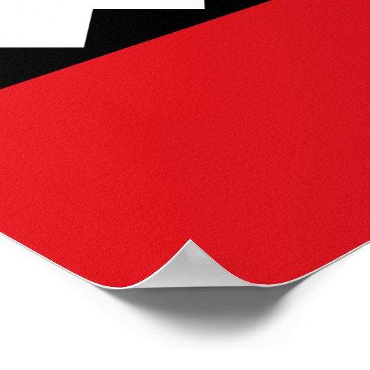 Flagge von Amsterdam Poster (Ecke)