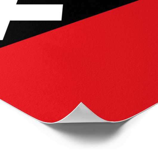 Flagge von Amsterdam Poster (Ecke)