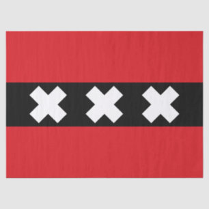 Flagge von Amsterdam Seidenpapier