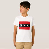 Flagge von Amsterdam T-Shirt (Vorne ganz)
