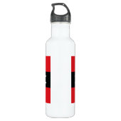 Flagge von Amsterdam Trinkflasche (Rückseite)