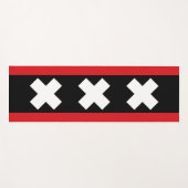 Flagge von Amsterdam Yogamatte (Vorderseite (Horizontal))