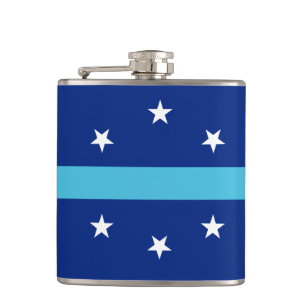 Flagge von Anaheim, Kalifornien Flachmann