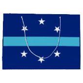 Flagge von Anaheim, Kalifornien Große Geschenktüte (Rückseite)