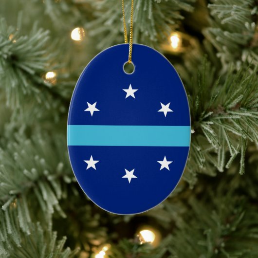 Flagge von Anaheim, Kalifornien Keramik Ornament (Baum)