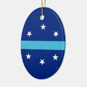 Flagge von Anaheim, Kalifornien Keramik Ornament (Links)