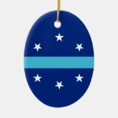 Flagge von Anaheim, Kalifornien Keramik Ornament (Vorne)