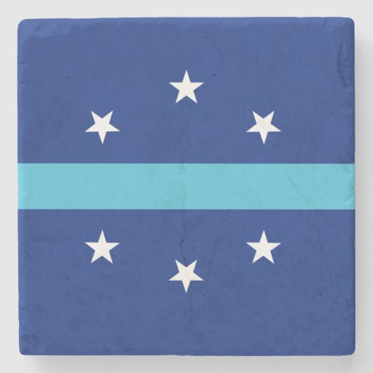 Flagge von Anaheim, Kalifornien Steinuntersetzer (Vorderseite)