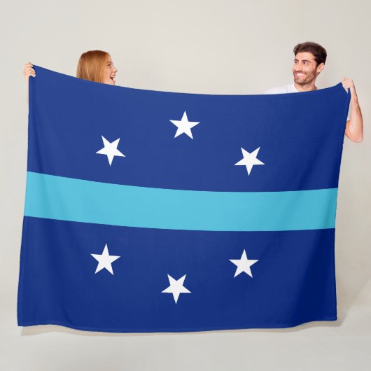 Flagge von Anaheim (Kalifornien, USA) Fleecedecke (Beispiel)