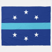 Flagge von Anaheim (Kalifornien, USA) Fleecedecke (Vorderseite (Horizontal))