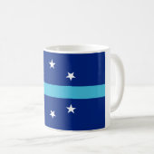 Flagge von Anaheim (Kalifornien, USA) Kaffeetasse (VorderseiteRechts)