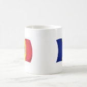 Flagge von Andorra Kaffeetasse (Mittel)